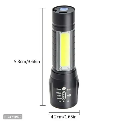 SPIRITUAL HOUSE Electric Pocket Torch Plastic Rechargeable Flashlight with Hanging Rope, Tactical Pocket Lights, High Lumen, Water Resistant, for Camping and Hiking and Many More Mini LED Flashlights-thumb5