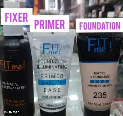 Makeup Fixer Primer And Foundation Pack Of 3 Makeup Face Primer-thumb0