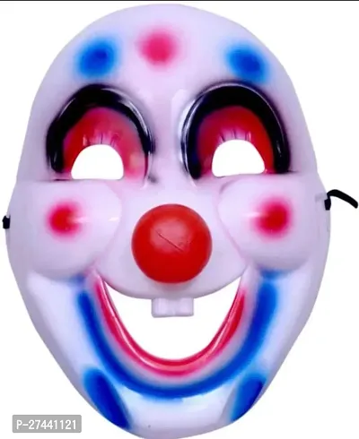 Plastic Fancy Funny Face Cartoon Mask Naqaab for Kids Birthday Parties Functions (Multicoloured)-thumb0