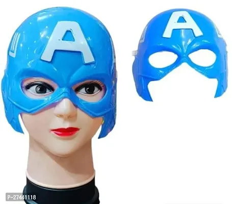 Kids Captain Amerika Mask Half Helmet Light Up