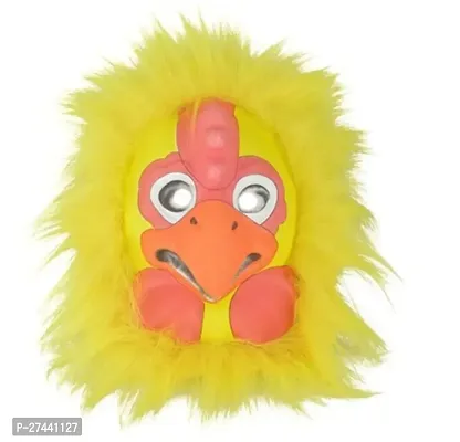 Funny Yellow Chicken Mask Pretend Play Plastic Halloween Party Novelty Face Mask