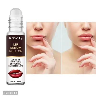 KRIVETY brown Natural Pink Lip Serum Oil For Lip Shine, Glossy, Soft With Moisturizer (10 ml) (pack of 1)