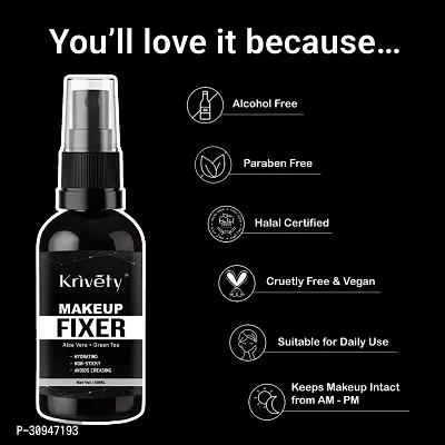 Krivety Long Lasting Makeup Fixer Setting Spray Mist  Fix Primer - 50 ml-thumb2