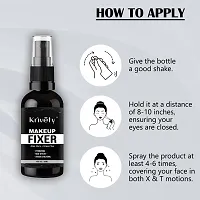 Krivety Long Stay Non Sticky Makeup Fixer, Setting Spray for Face Makeup with Aloevera and Green Tea 50 ml-thumb2