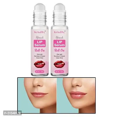 Natural Lip Serum for Lip Shine, Glossy, Soft with Moisturizer for Men and Women  10 Ml Pack Of 2