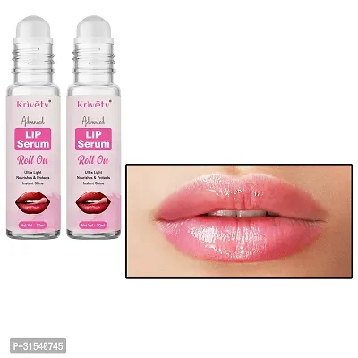 Natural Lip Serum for Lip Shine, Glossy, Soft with Moisturizer for Men and Women  10 Ml Pack Of 2-thumb0