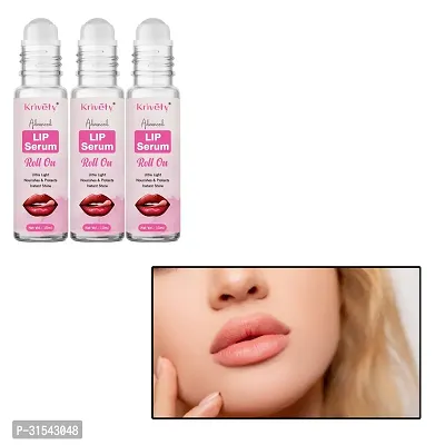 Natural Lip Serum for Lip Shine, Glossy, Soft with Moisturizer for Men and Women  10 Ml Pack Of 3