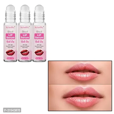 Natural Lip Serum for Lip Shine, Glossy, Soft with Moisturizer for Men and Women  10 Ml Pack Of 3