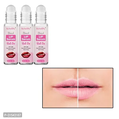 Natural Lip Serum for Lip Shine, Glossy, Soft with Moisturizer for Men and Women  10 Ml Pack Of 3