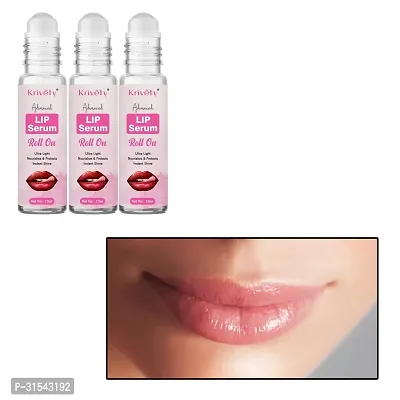 Natural Lip Serum for Lip Shine, Glossy, Soft with Moisturizer for Men and Women  10 Ml Pack Of 3