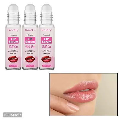 Natural Lip Serum for Lip Shine, Glossy, Soft with Moisturizer for Men and Women  10 Ml Pack Of 3-thumb0