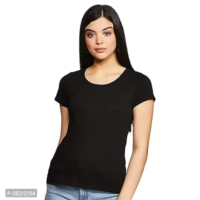 Dress closet Women's Plain t-Shirt (Black)