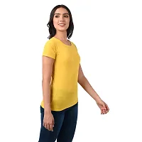 Dress Closet Women's Solid Regular Fit Half Sleeve T-Shirt-thumb3