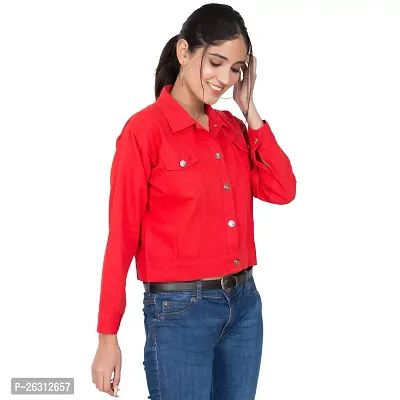 Dress closet Women's Full Sleeve Regular Fit Denim Jacket-thumb3