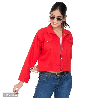 Dress closet Women's Full Sleeve Regular Fit Denim Jacket-thumb5
