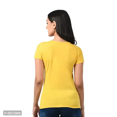 Dress Closet Women's Solid Regular Fit Half Sleeve T-Shirt-thumb2