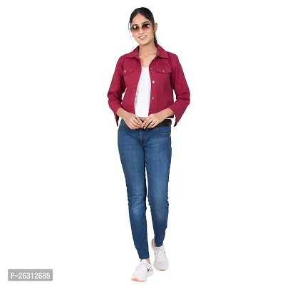 Dress closet Women's Full Sleeve Regular Fit Denim Jacket-thumb5