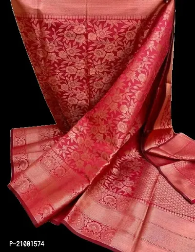 Stylish Georgette Red Printed Saree with Blouse piece For Women