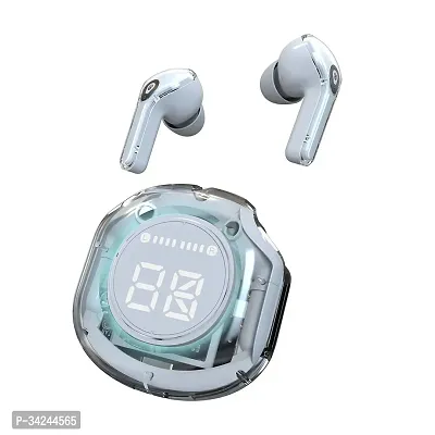 Earbud with Crystal Clear Transparent Design with Digital Display-thumb0