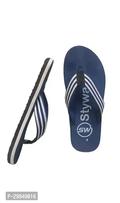 Stylish Blue Synthetic Slippers For Men