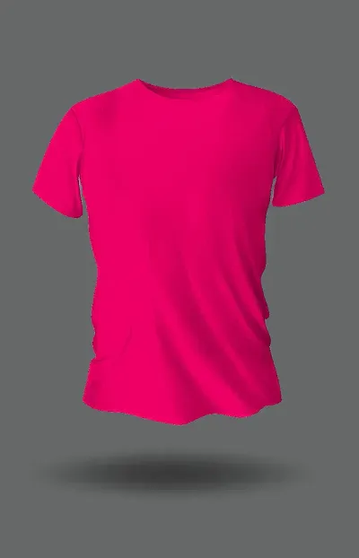 Reliable Solid Round Neck Tees For Men