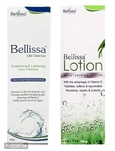 Bellissa Lite Cleanser 60gm , Moisturising Lotion 100gm combo