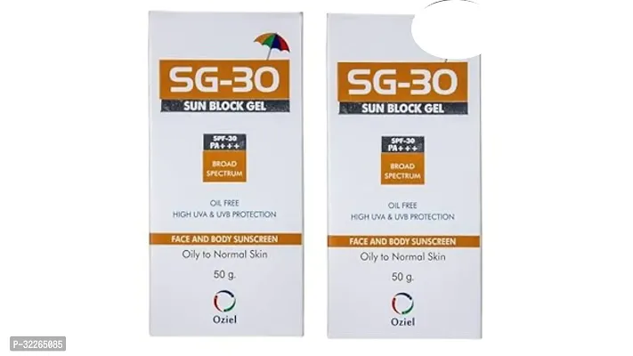 SG-30 Sun Block Gel - 50 gm, Pack Of 2