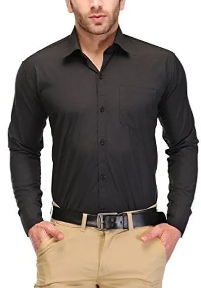 ZAKOD Plain Men's Wear Cotton Shirts for Formal Use,100% Pure Cotton Shirts,Available Sizes M=38,L=40,XL=42,6 Colors Available