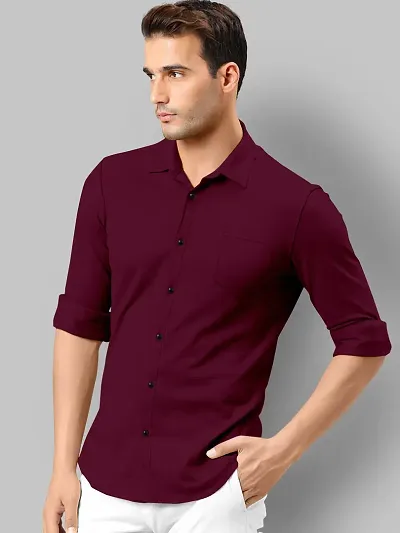 Trendy Cotton Long Sleeves Casual Shirt 