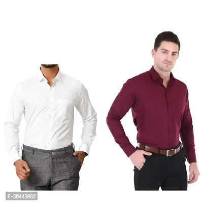 Trendy Cotton Shirt for Men Pack of 2-thumb0