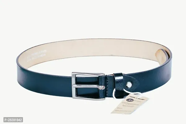 Classic Black Solid Leatherite Belt For Men-thumb0