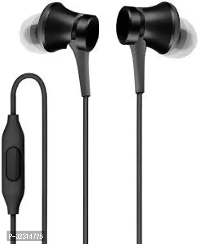 Stylish Black Wired - 3.5 MM Single Pin Headphones-thumb0