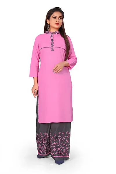 Stylish Rayon Kurta Bottom Set For Women