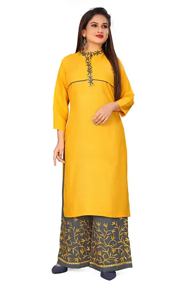 Stylish Rayon Kurta Bottom Set For Women