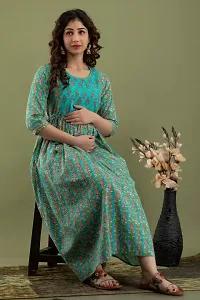 Diwikj Printed Gown style Kurta-thumb1