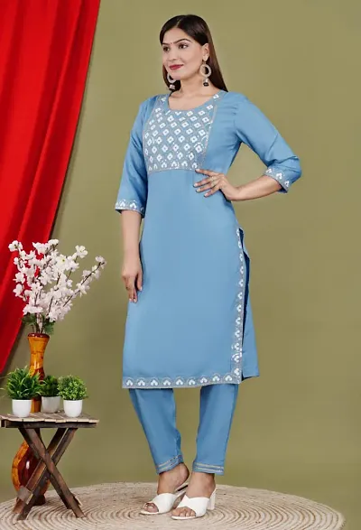 Diwikj Kurta And Bottom Set