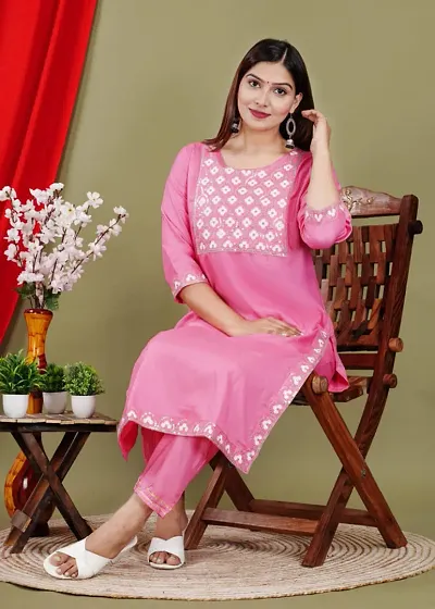 Diwikj Kurta And Bottom Set