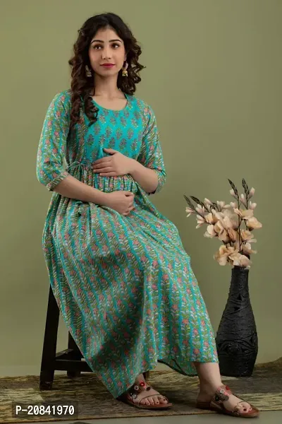 Diwikj Printed Gown style Kurta-thumb0