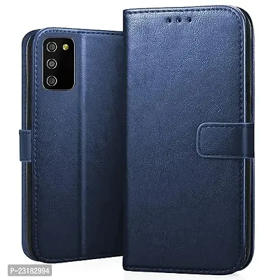 Samsung Galaxy M02s, A02s, F02s blue Flip Cover