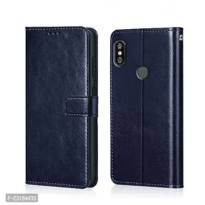 Mi Redmi Note 6 Pro blue Flip Cover-thumb0