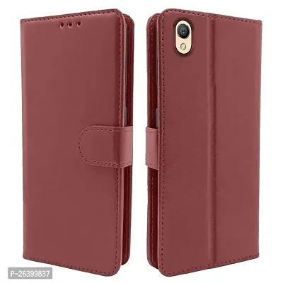 Oppo A37 A37f Brown Flip Cover