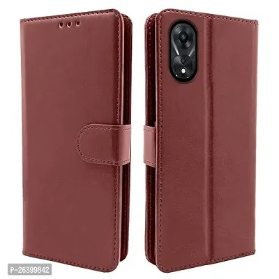 Oppo A78 5G Brown Flip Cover