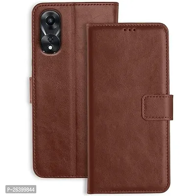 Oppo A78 Brown Flip Cover