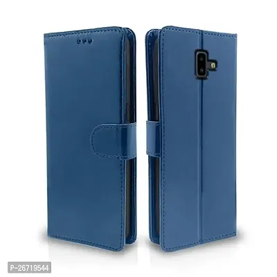 Samsung Galaxy J4 Plus, J6 Plus  Blue Flip Cover-thumb0