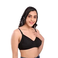 Auletics Women Feeding Maternity Nursing Bra - Pack of 1 (Black)-thumb2