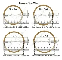 Barrfy  Collection's Micro Plating Gold Plated Bangles Set (Pack of 4 Bangles)-thumb1