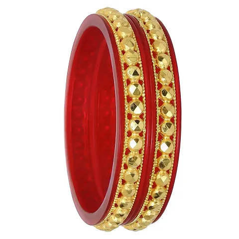 Joyeria Fashions Plated Bangles Kada Set (Pack of 2 Bangles)