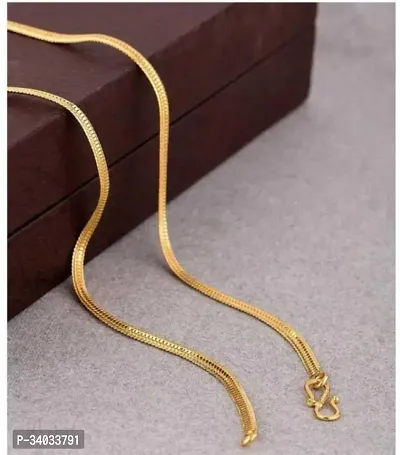 Stylish Golden Brass Chain For Daily Use For Unisex-thumb0