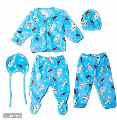 Stylish Blue  Top and Bottom Set For Kids-thumb0