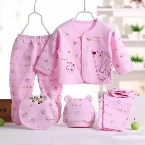 Baby Infant 5 Pcs Cotton Clothing Set